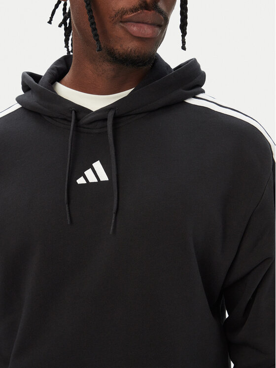 adidas adidas Bluza Essentials 3-Stripes French Terry KY6605 Czarny Regular Fit