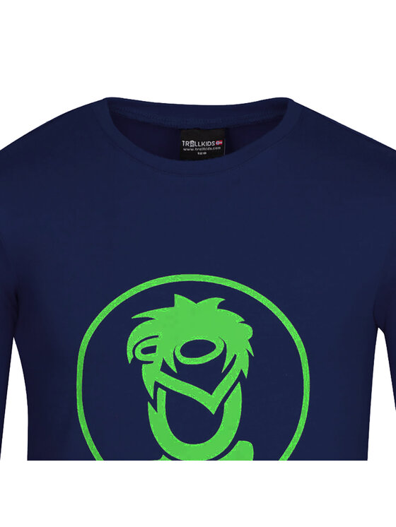 TROLLKIDS TROLLKIDS Longsleeve 343-100 Granatowy Regular Fit