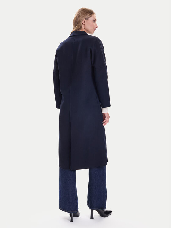 ViCOLO ViCOLO Gyapjú kabát TF0001 Sötétkék Regular Fit