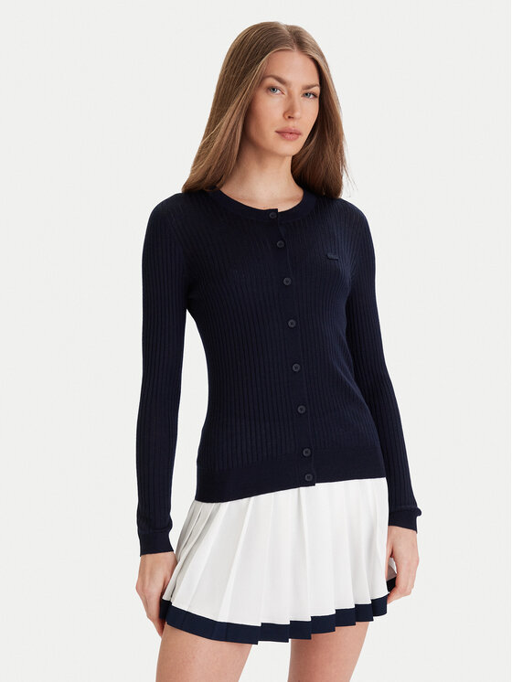 Lacoste Lacoste Cardigan AF4141 Bleumarin Slim Fit