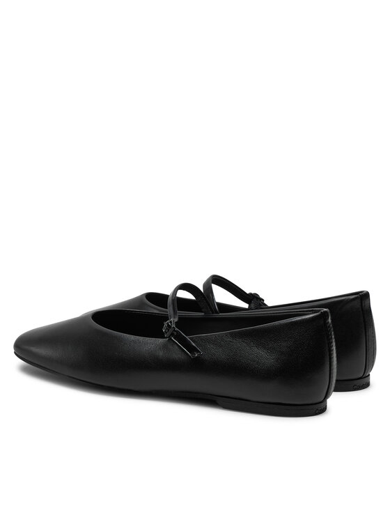 Calvin Klein Calvin Klein Balerinke Mary Jane Ballerina - Lth HW0HW02307 Črna