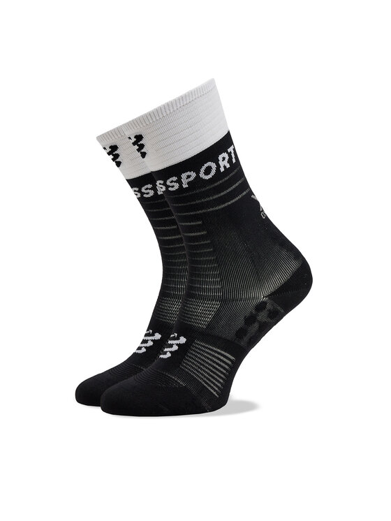 Compressport Augstas unisex zeķes Mid Compression V 2.0 SQTU3549002 Melns