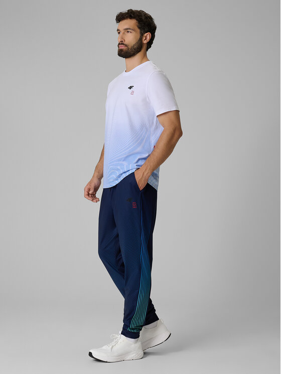 4F 4F T-Shirt AQUA FORCE Niebieski Regular Fit