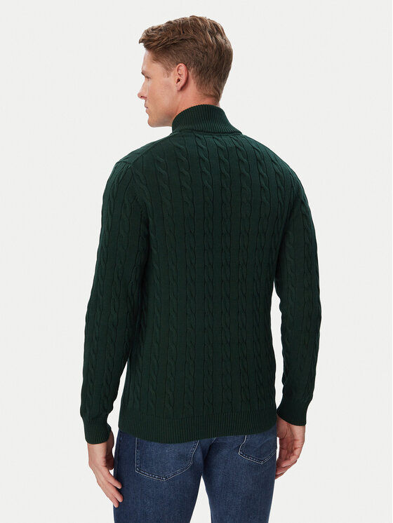 Gant Gant Пуловер 8050603 Тъмнозелен Regular Fit