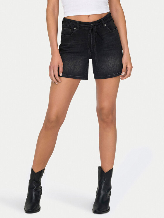 ONLY ONLY Džínové šortky Gianna 15340706 Černá Regular Fit