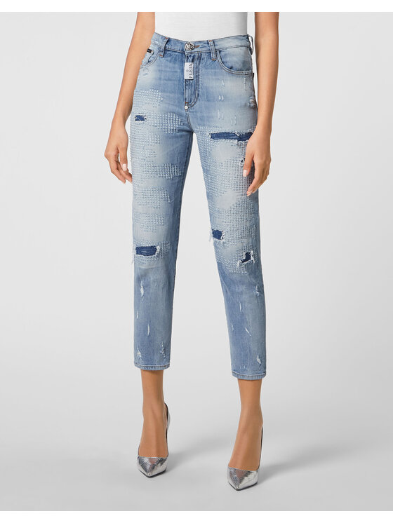 PHILIPP PLEIN PHILIPP PLEIN Jeansy 2753 Světle modrá