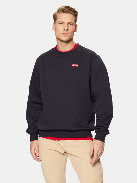 Hunter Hunter Felpa Victor HARM0040242 Blu scuro Regular Fit