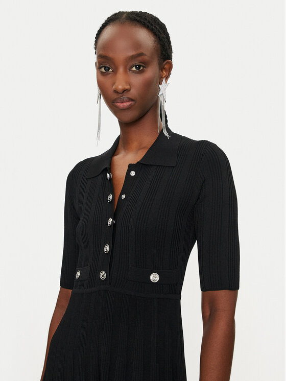 PINKO PINKO Rochie tricotată Viscosa Mix 104032 A239 Negru Slim Fit