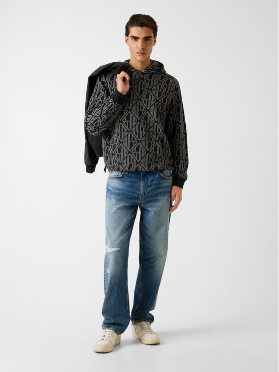 Guess Guess Bluza 180695 Czarny Classic Fit