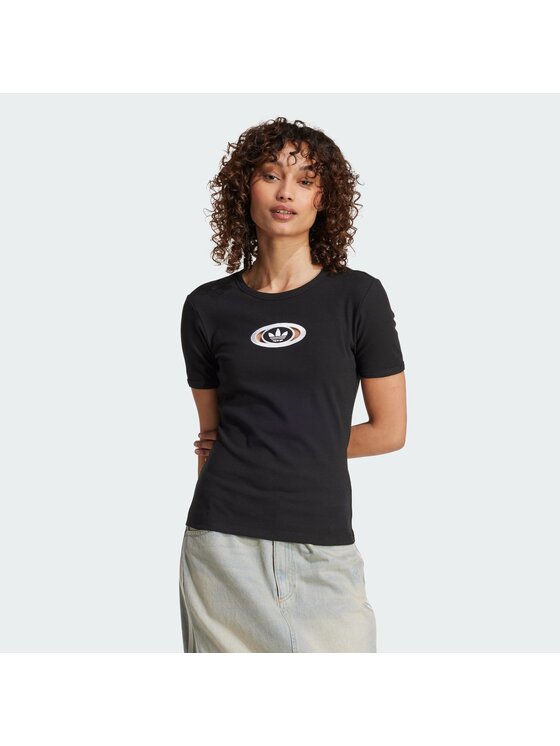 adidas adidas T-Shirt 142305 Czarny Slim Fit