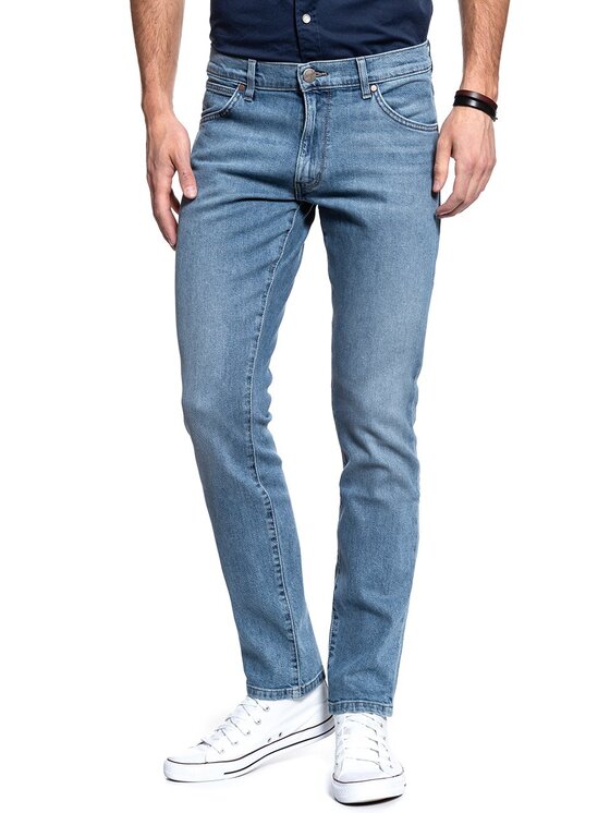 Wrangler Wrangler Jeansy LARSTON Niebieski Slim Fit