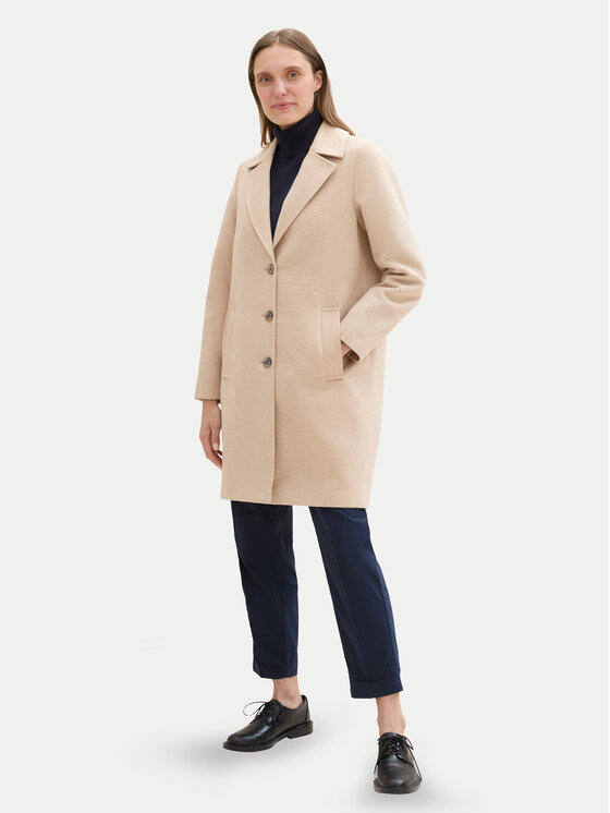 Tom Tailor Tom Tailor Демісезонний плащ 1041493 Бежевий Regular Fit