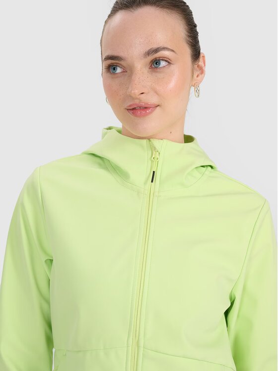 4F 4F Kurtka softshell 4FWSS25TSOFF320-45S Zielony Regular Fit