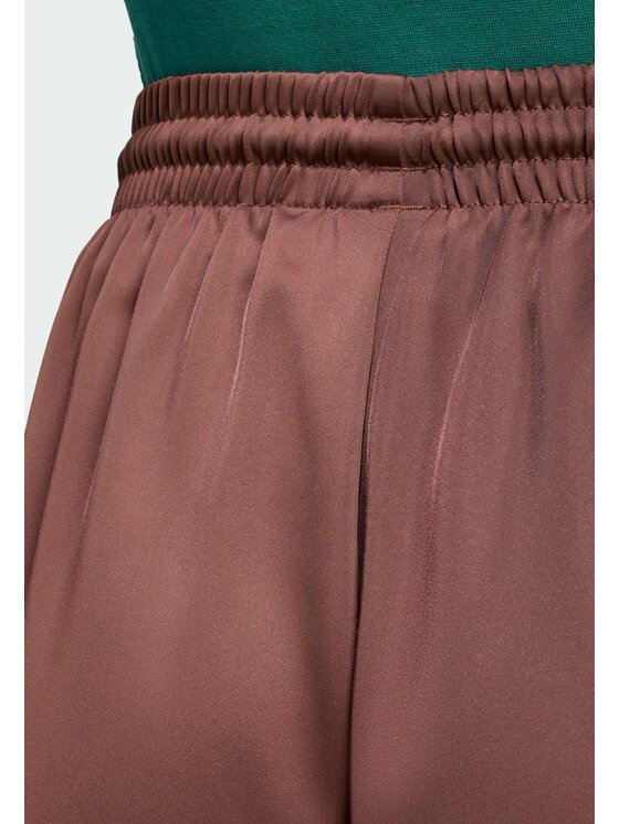adidas adidas Долнище анцуг adicolor Satin KD2541 Кафяв Wide Leg