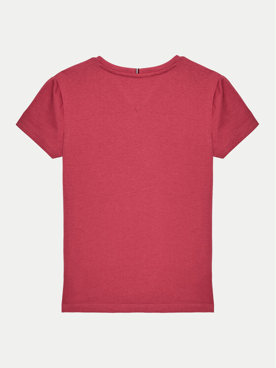 Tommy Hilfiger Tommy Hilfiger Тишърт KG0KG08250 D Розов Regular Fit