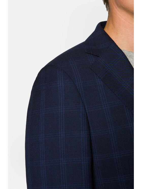 Lancerto Lancerto Garnitur Singapore Granatowy Regular Fit