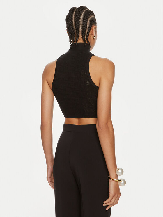 Elisabetta Franchi Elisabetta Franchi Bluză cu gât TK-28B-46E2 Negru Slim Fit