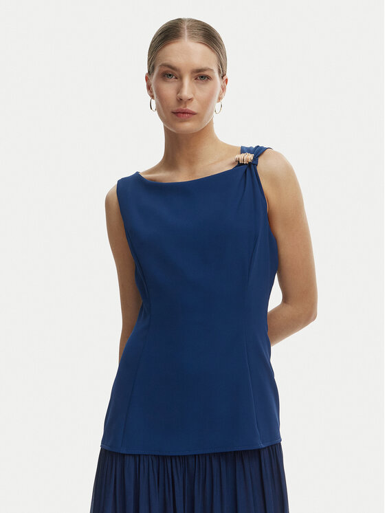Rinascimento Rinascimento Rochie de seară CFC0020281002 Albastru Slim Fit