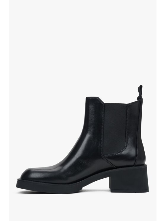 Estro Estro Μποτάκια με λάστιχο ER00116519 Μαύρο