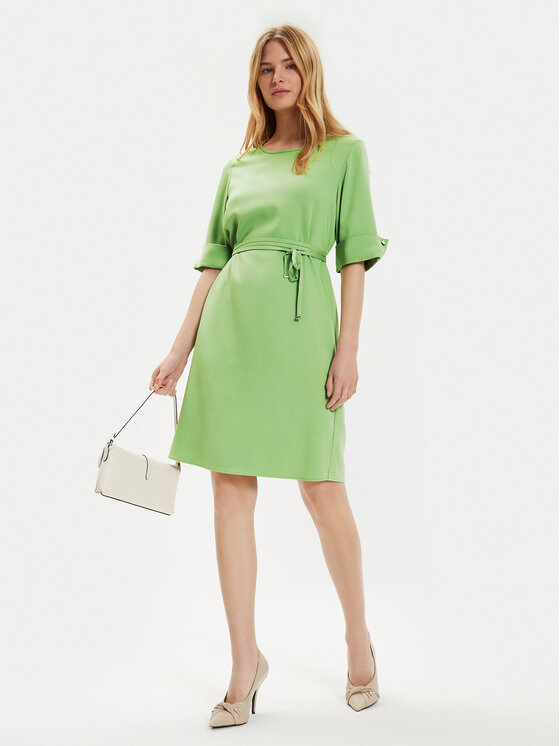BOSS Boss Ежедневна рокля Drimie1 50519434 Зелен Regular Fit