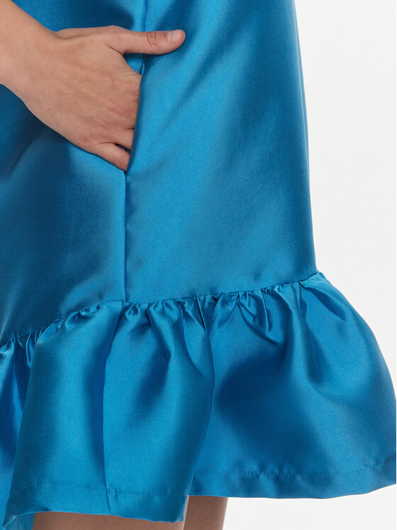 Silvian Heach Silvian Heach Koktejlové šaty Vestito Corto GPP24396VE Modrá Regular Fit