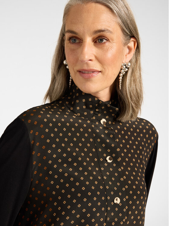 Elena Mirò Elena Mirò Camicia G051Z000702N033 Nero Regular Fit