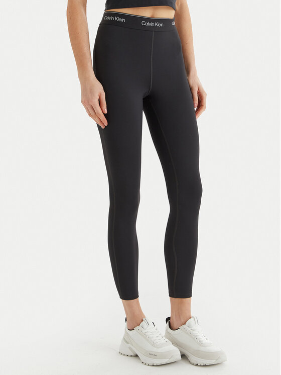 Calvin Klein Performance Colanți LVGWS5L609 Negru Slim Fit