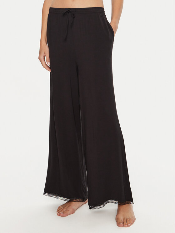 Tommy Hilfiger Tommy Hilfiger Pyjamahose UW0UW05575 Schwarz Relaxed Fit