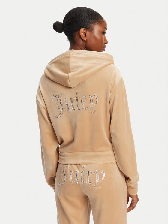 Juicy Couture Juicy Couture Світшот Iccle JCWAS125308 Бежевий Loose Fit