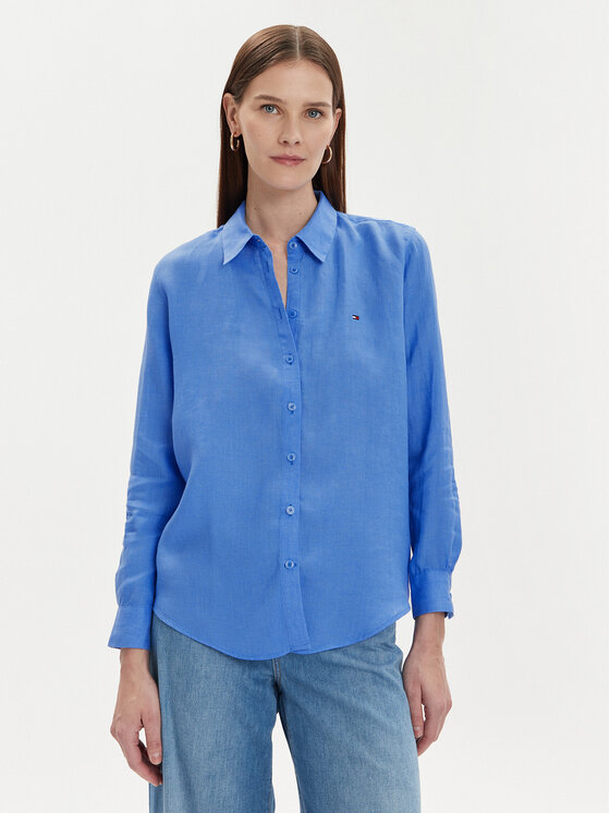 Tommy Hilfiger Tommy Hilfiger Hemd WW0WW42037 Blau Relaxed Fit