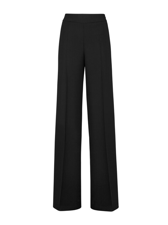 PHILIPP PLEIN PHILIPP PLEIN Kalhoty z materiálu 2651 Černá Flare Fit