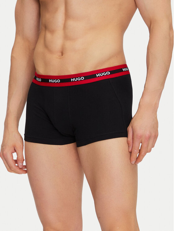 HUGO HUGO Set od 3 para bokserica 50492375 Crna Regular Fit