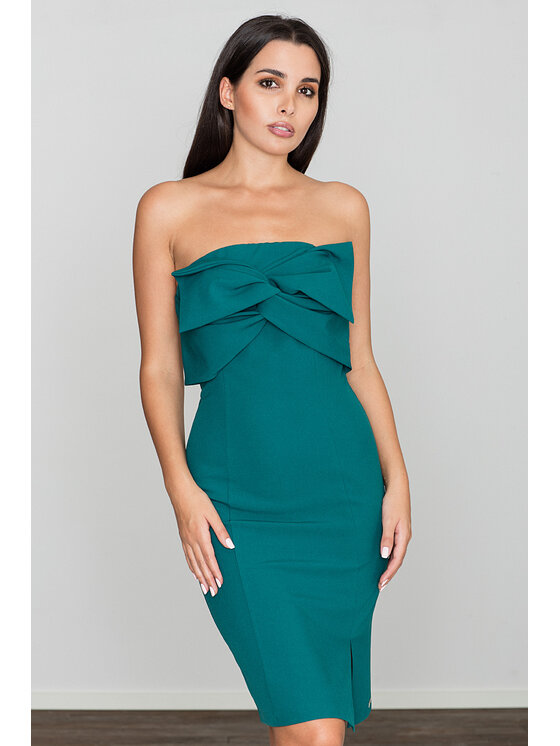 FIGL FIGL Šaty M571 Zelená Regular Fit