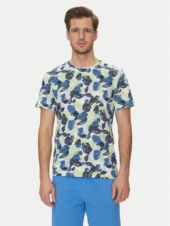 Blend Blend Tričko 20717778 Modrá Regular Fit