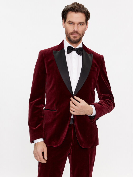 Boss Sako H-Hutson-Tux-231 50484709 Červená Slim Fit