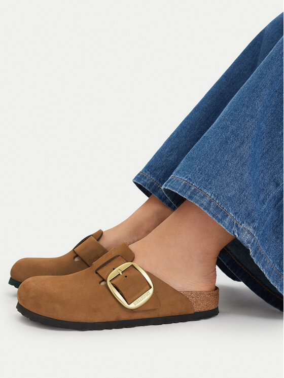 Birkenstock Natikači Boston Big Buckle Tonal 1032949 Oranžna