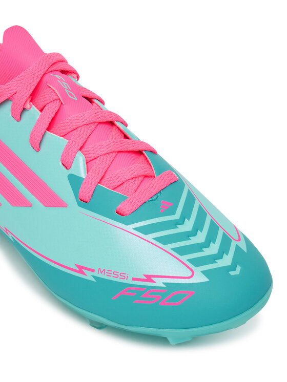 adidas adidas Boty na fotball F50 League Messi Firm/Multi-Ground IH0931 Tyrkysová
