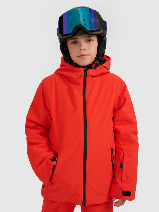 4F 4F Kurtka narciarska BASIC SKI Czerwony Regular Fit
