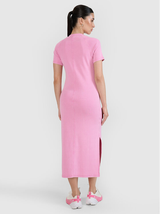 4F 4F Sukienka letnia MIDSHOP TEXTILE Różowy Slim Fit