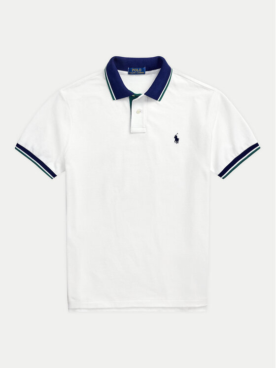 Polo Ralph Lauren Polo Ralph Lauren Tricou polo 710963479001 Alb Custom Slim Fit