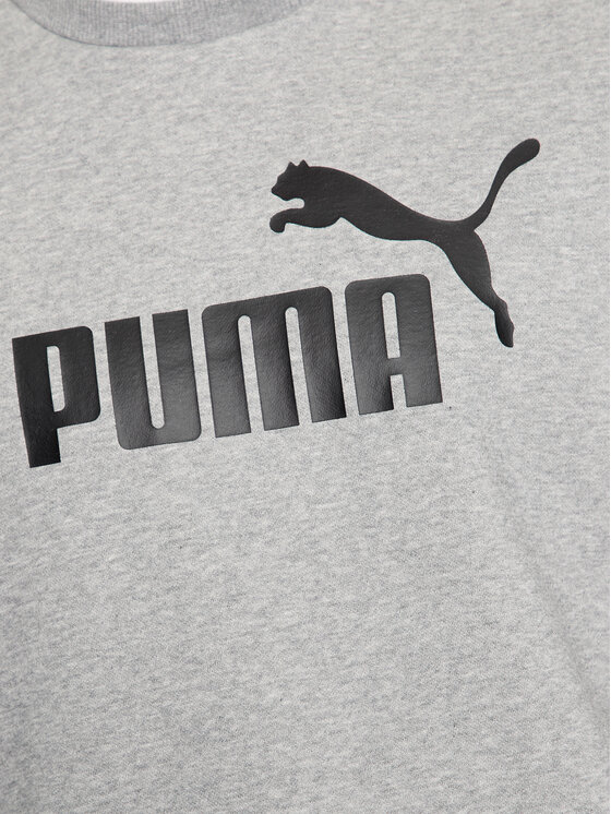 Puma Puma Pulóver Ess Big Logo 586678 Szürke Regular Fit