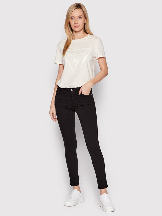 Guess Guess T-särk V2YI07 K8HM0 Beež Regular Fit