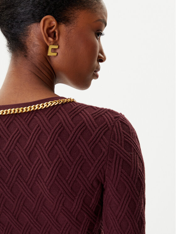 Elisabetta Franchi Elisabetta Franchi Cardigan MK-29B-56E2-V450 Bordeaux Regular Fit