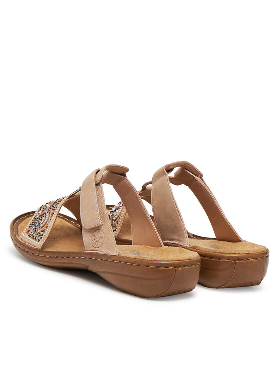 Rieker Rieker Pantoletten 608K2-31 Beige