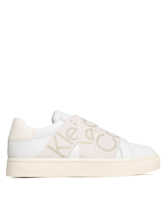 Sneakers Calvin Klein Jeans Classic Cupsole Elast Webbng YW0YW00911 White/Ancinet White 0LA