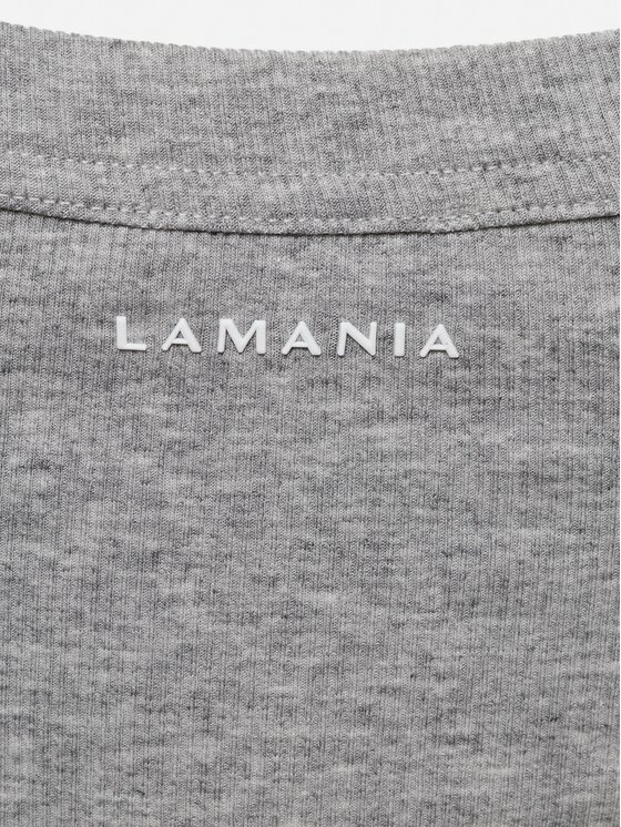 La Mania La Mania Top TESS Szary Slim Fit