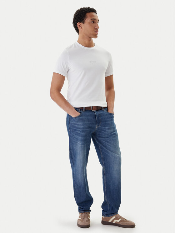 Guess Guess Tričko M2YI72 I3Z14 Biela Slim Fit
