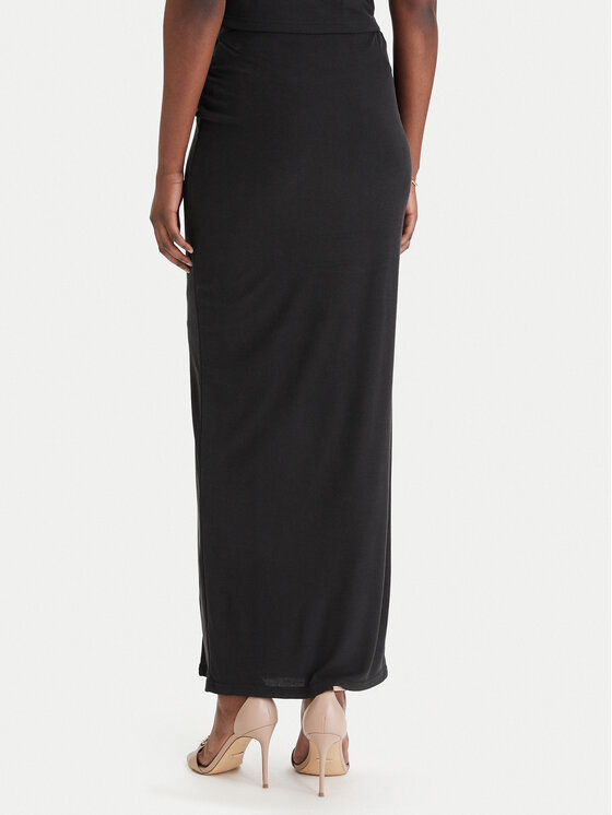 Guess Guess Fustă maxi W6GD15 K2936 Negru Slim Fit