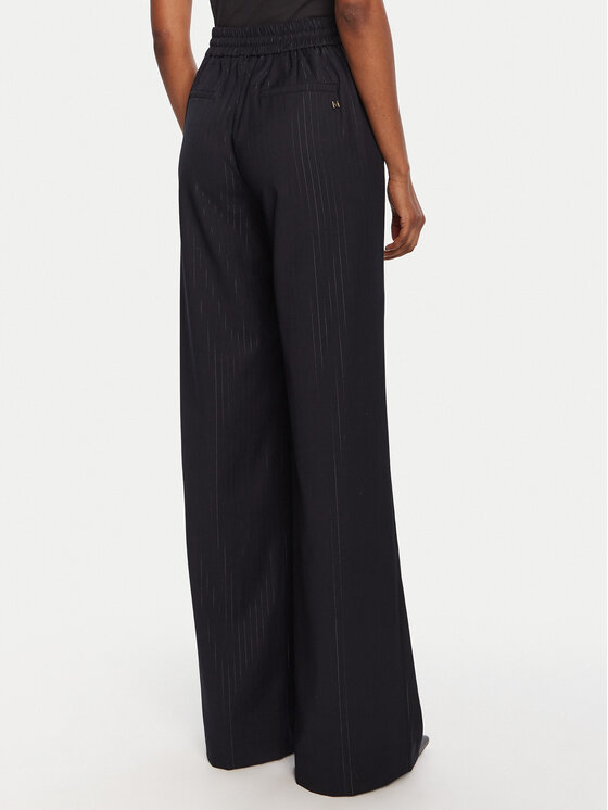 LOLA CASADEMUNT LOLA CASADEMUNT Pantaloni di tessuto MF2514001 Blu scuro Wide Leg