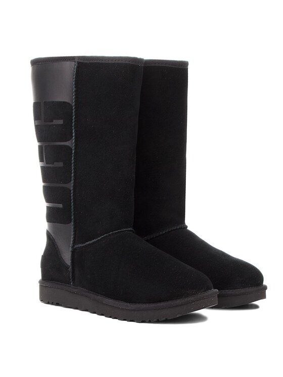 Ugg classic tall shop logo rubber boot